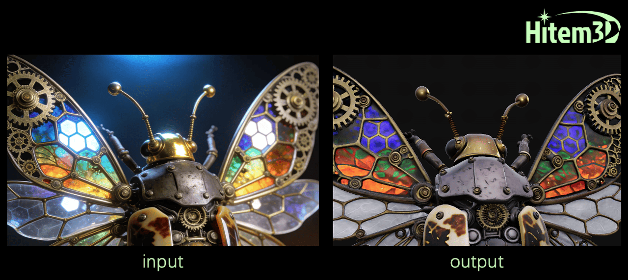 Hitem3D 2.0: Restoring Native Color with De-lighting and Material Accuracy