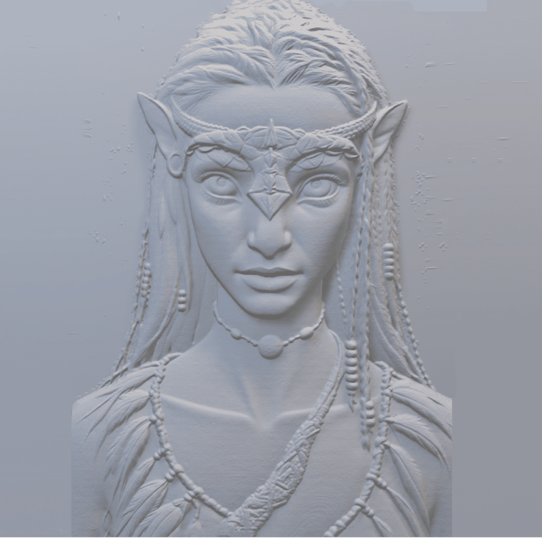 ポートレート  レリーフ