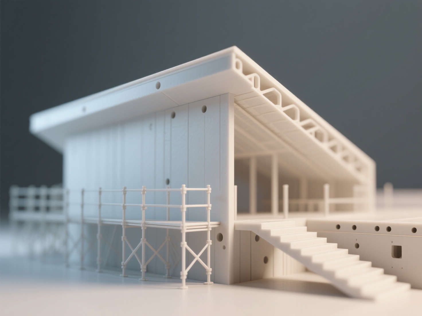 Close-up 3D render showing 3D printed model details with design tips for 3D printing accuracy