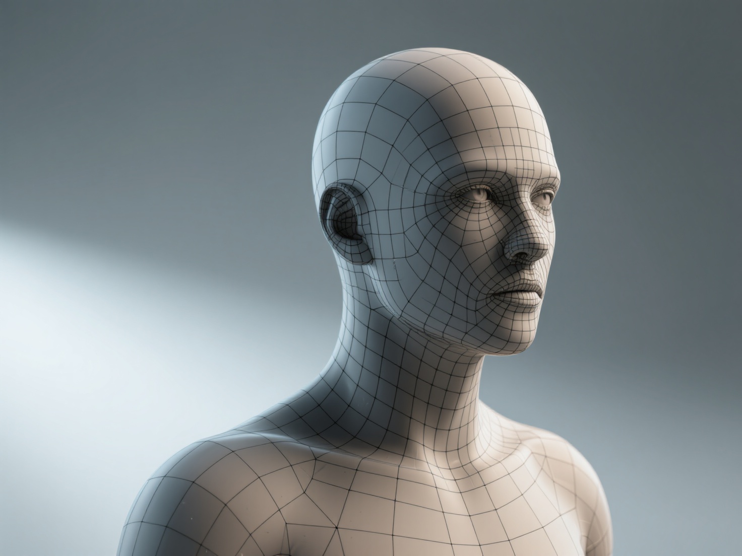 High-poly 3D model with retopology and UV unwrapping for film and VFX pipeline