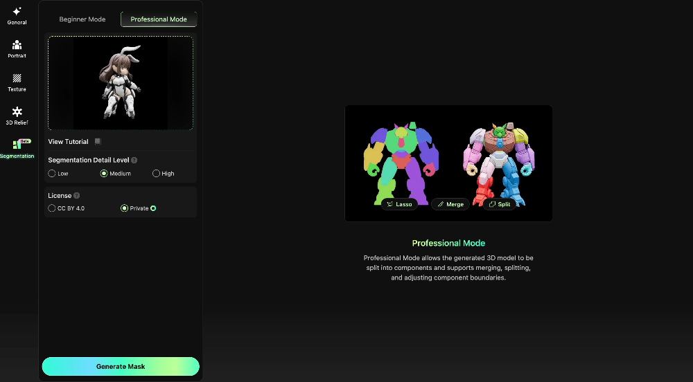 Separating a 3D model into multiple color zones for AMS printing